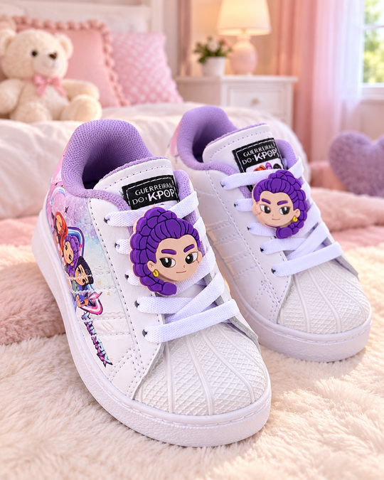 Tenis Guerreras K-Pop con Pin para Niña