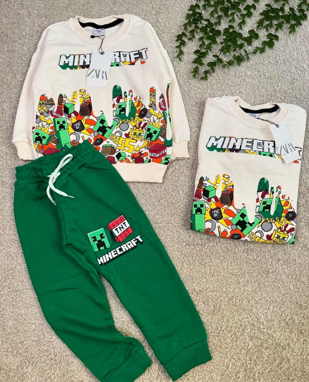 ¡La Comodidad y Estilo que Tu Pequeño Merece se encuentra en nuestros conjuntos deportivos de MINECRAFT Favoritos!