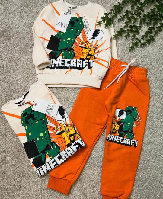 ¡La Comodidad y Estilo que Tu Pequeño Merece se encuentra en nuestros conjuntos deportivos de MINECRAFT Favoritos!