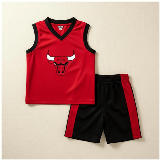 Conjunto Bulls Rojo Negro